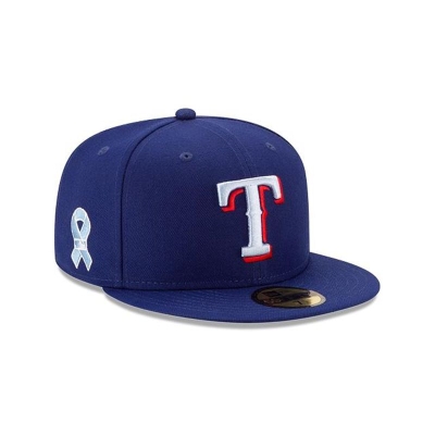 Blue Texas Rangers Hat - New Era MLB Father's Day 59FIFTY Fitted Caps USA0728364